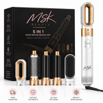 MSK Beauty 5-in-1 Hair Dryer Brush in White Gold on a white background